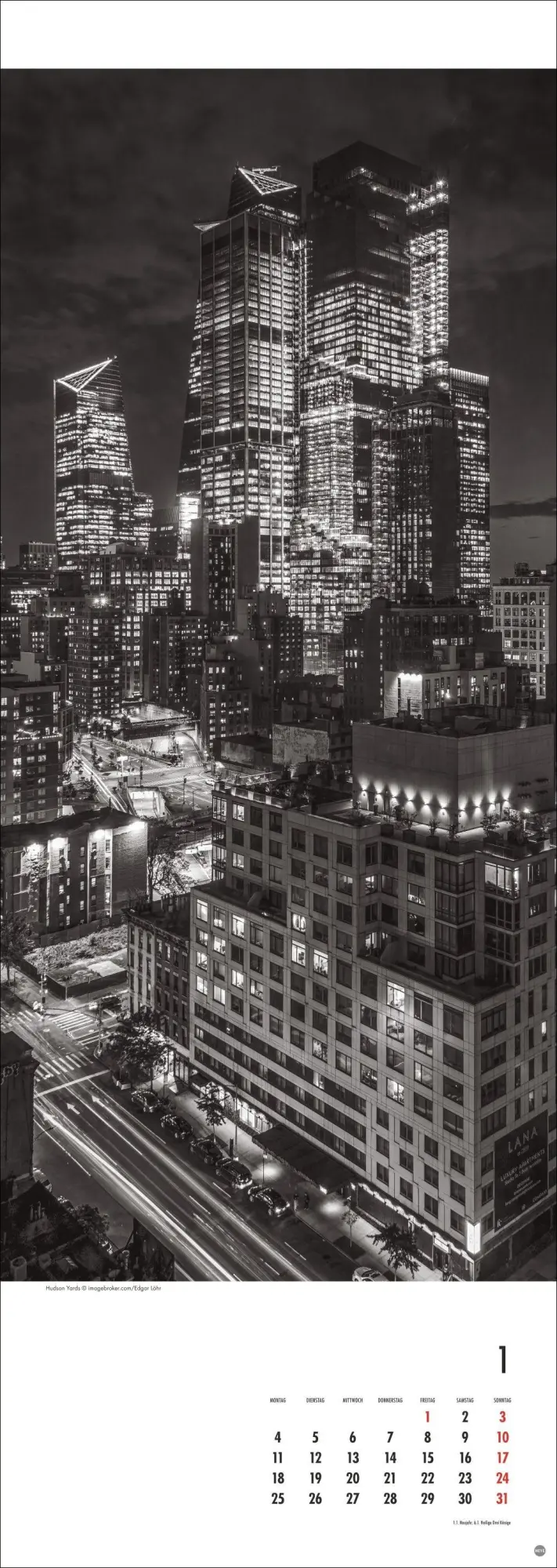 Bild: 9783756414826 | New York Vertical Kalender 2027 | Kalender | Spiralbindung | 14 S.
