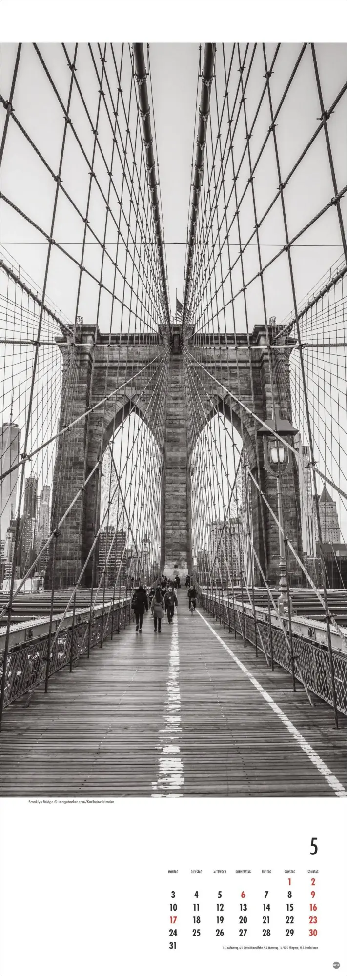 Bild: 9783756414826 | New York Vertical Kalender 2027 | Kalender | Spiralbindung | 14 S.