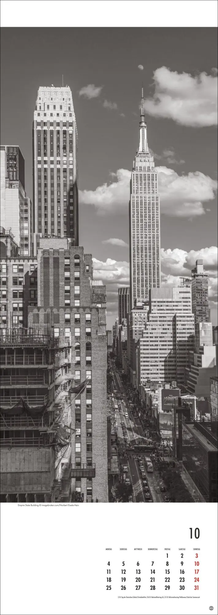 Bild: 9783756414826 | New York Vertical Kalender 2027 | Kalender | Spiralbindung | 14 S.