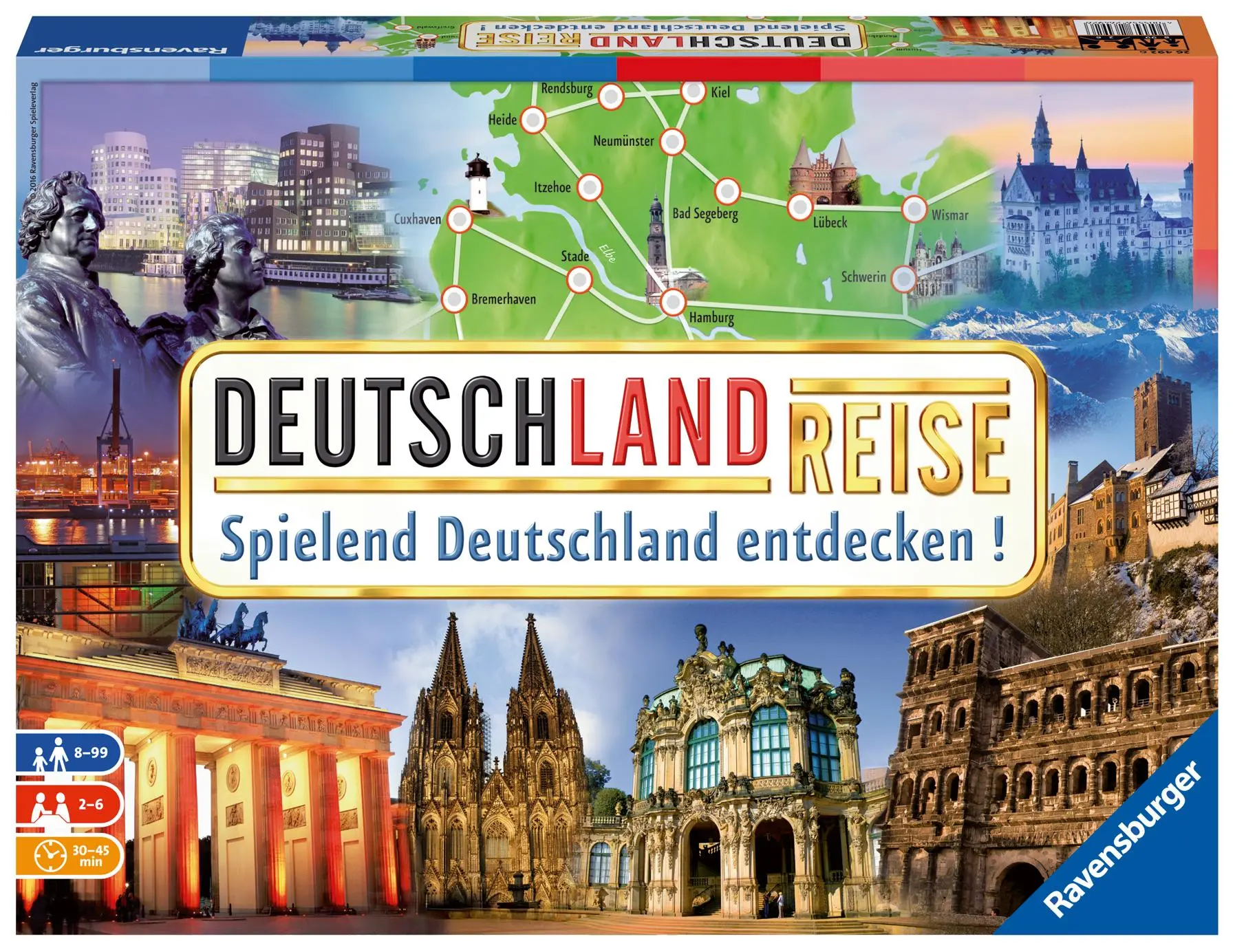 Cover: 4005556264926 | Deutschlandreise | Jochen Zeiss | Spiel | Spiel | 26492 | Deutsch