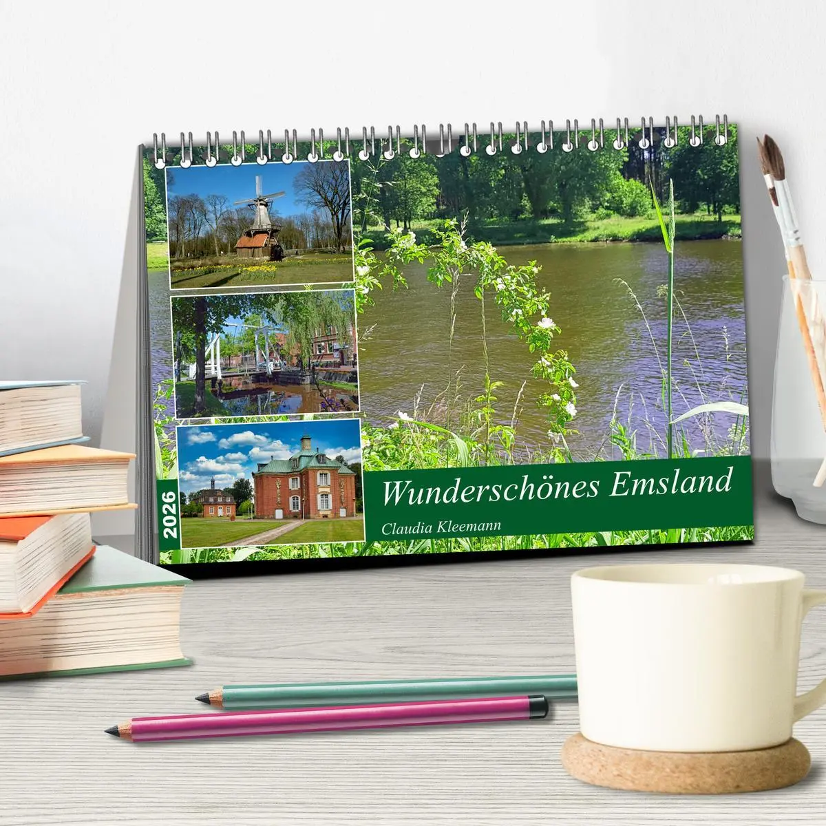 Bild: 9783457734926 | Wunderschönes Emsland (Tischkalender 2026 DIN A5 quer), CALVENDO...