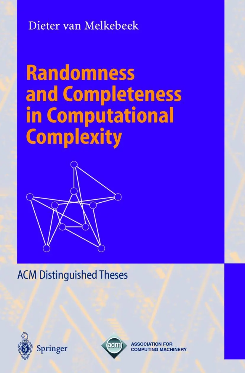 Cover: 9783540414926 | Randomness and Completeness in Computational Complexity | Melkebeek