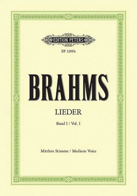 Cover: 9790014014926 | Lieder 1 | Johannes Brahms | Taschenbuch | 160 S. | Deutsch | 2001