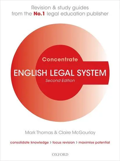 Cover: 9780198855026 | English Legal System Concentrate | Law Revision and Study Guide | Buch
