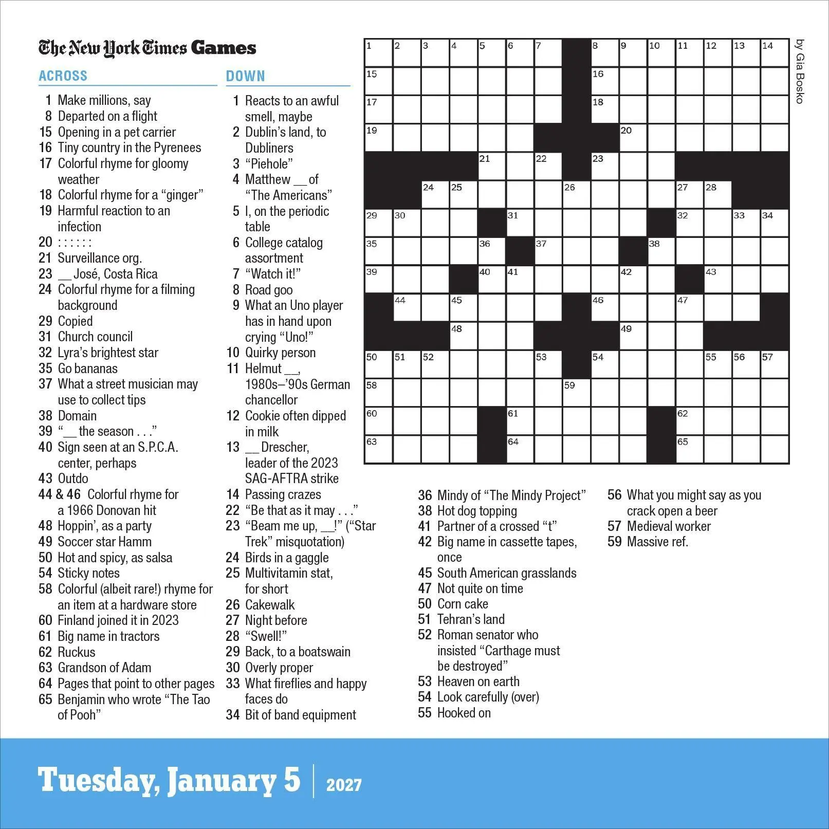 Bild: 9781523535026 | The New York Times Crossword Page-A-Day® Calendar 2027 | Kalender