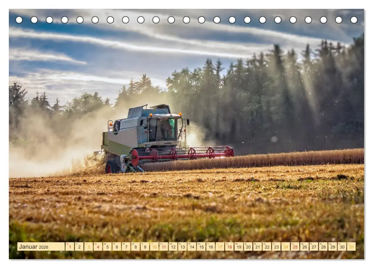Bild: 9783457935026 | Giganten in der Landwirtschaft - Mähdrescher (Tischkalender 2026...