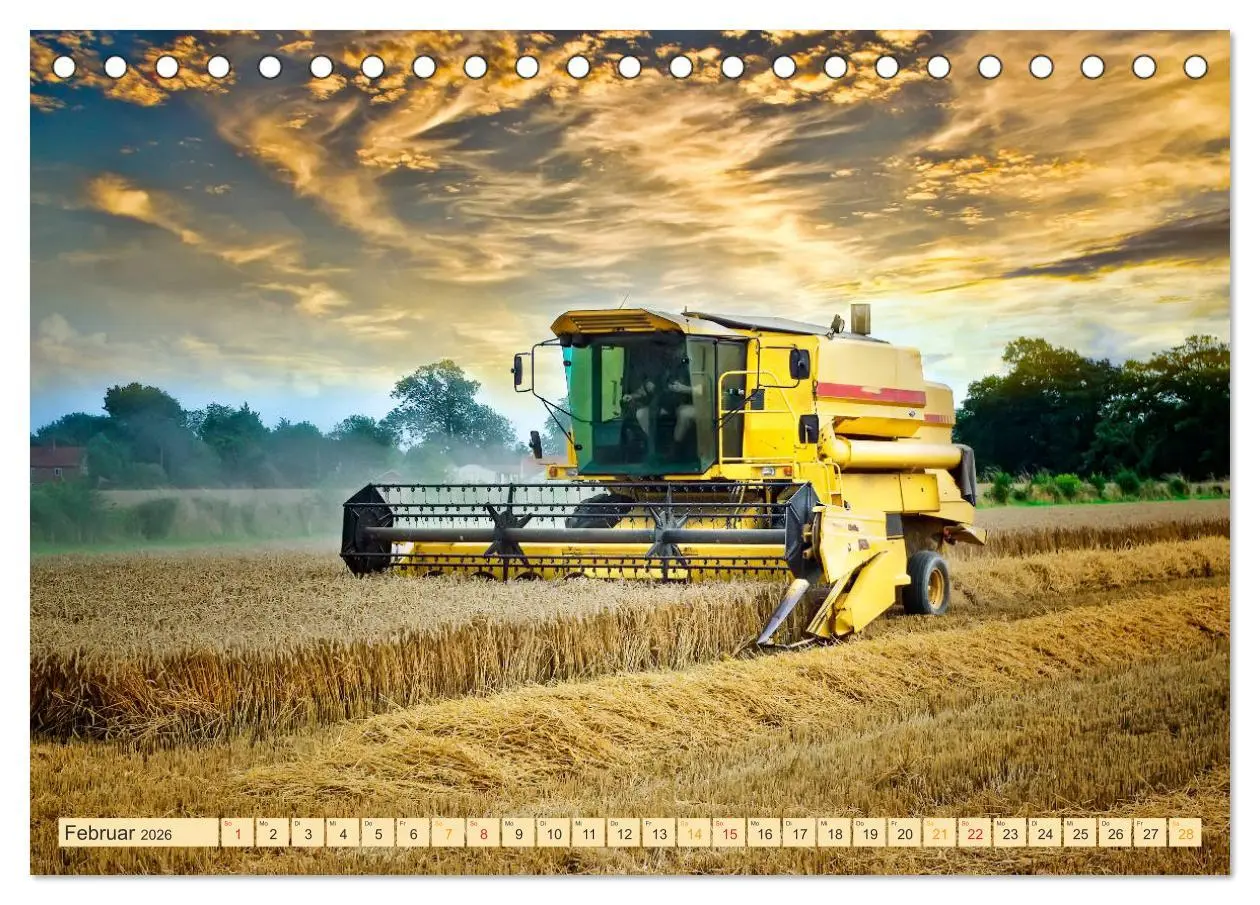 Bild: 9783457935026 | Giganten in der Landwirtschaft - Mähdrescher (Tischkalender 2026...