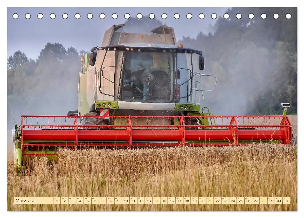 Bild: 9783457935026 | Giganten in der Landwirtschaft - Mähdrescher (Tischkalender 2026...