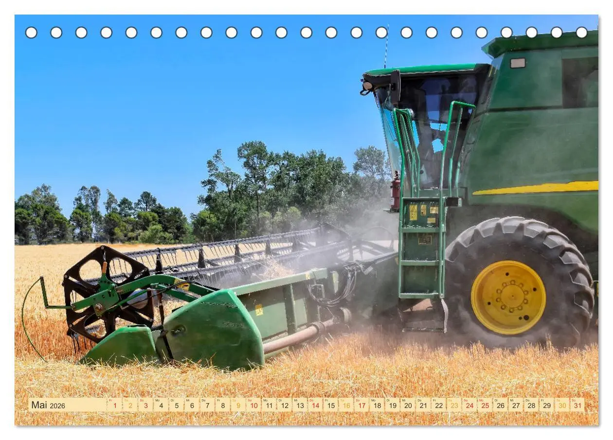 Bild: 9783457935026 | Giganten in der Landwirtschaft - Mähdrescher (Tischkalender 2026...