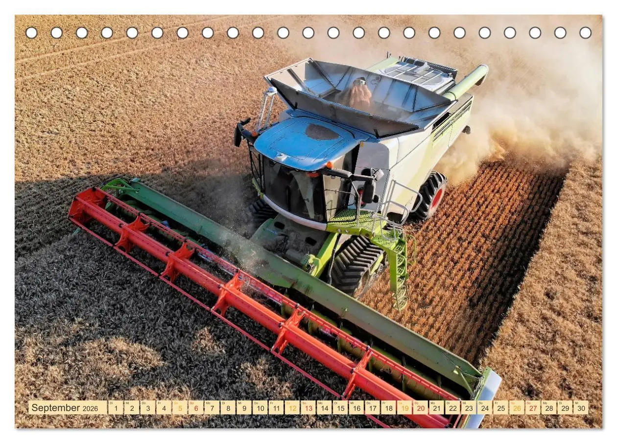 Bild: 9783457935026 | Giganten in der Landwirtschaft - Mähdrescher (Tischkalender 2026...