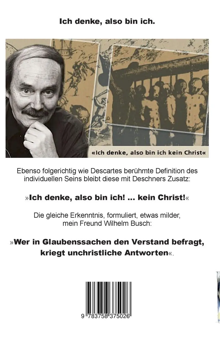 Rückseite: 9783758375026 | Deschners Kriminalgeschichte angemerkt | Ernst Eichholzer | Buch