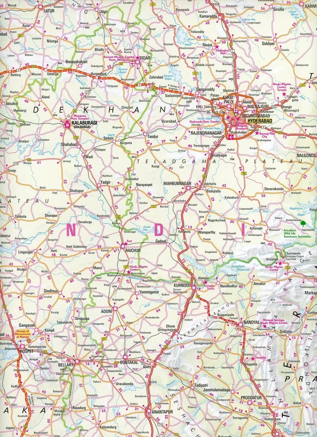 Bild: 9783865745026 | Nelles Map India: South 1:1 500 000 | Nelles Verlag | (Land-)Karte