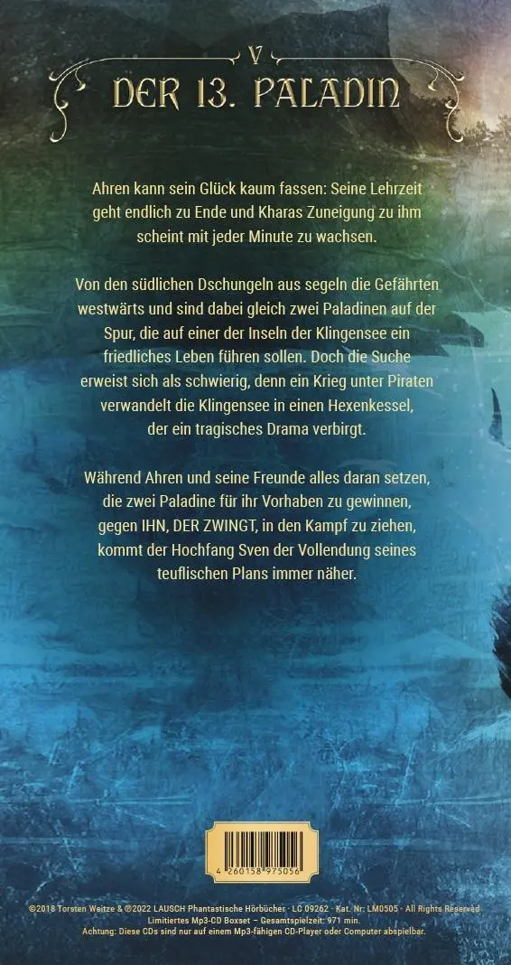 Rückseite: 9783989425026 | Die Inseln der Klingensee: Der 13. Paladin Band V | Torsten Weitze