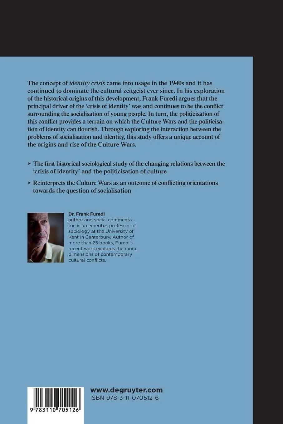 Rückseite: 9783110705126 | 100 Years of Identity Crisis | Culture War Over Socialisation | Furedi