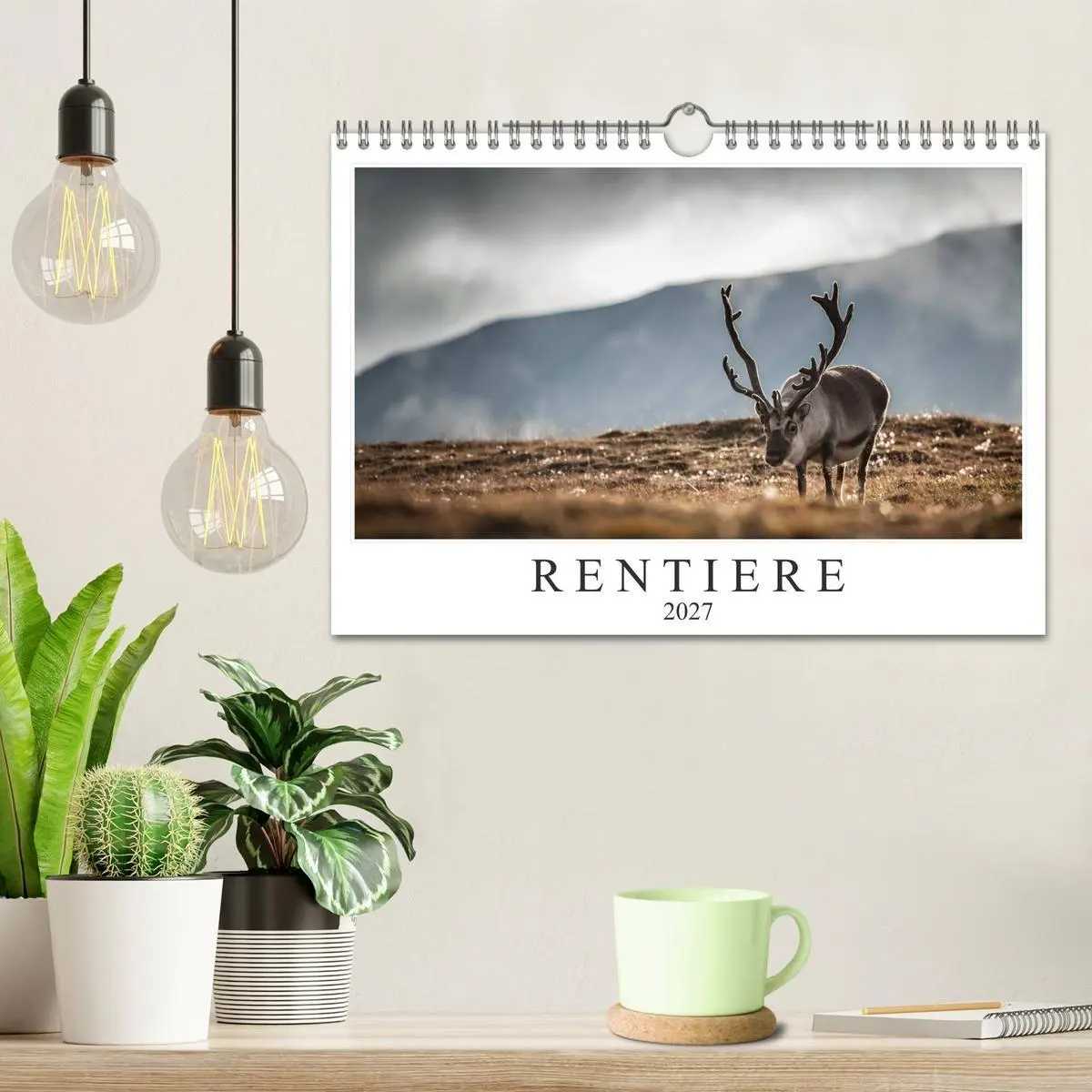Bild: 9783569725126 | Rentiere (Wandkalender 2027 DIN A4 quer), CALVENDO Monatskalender