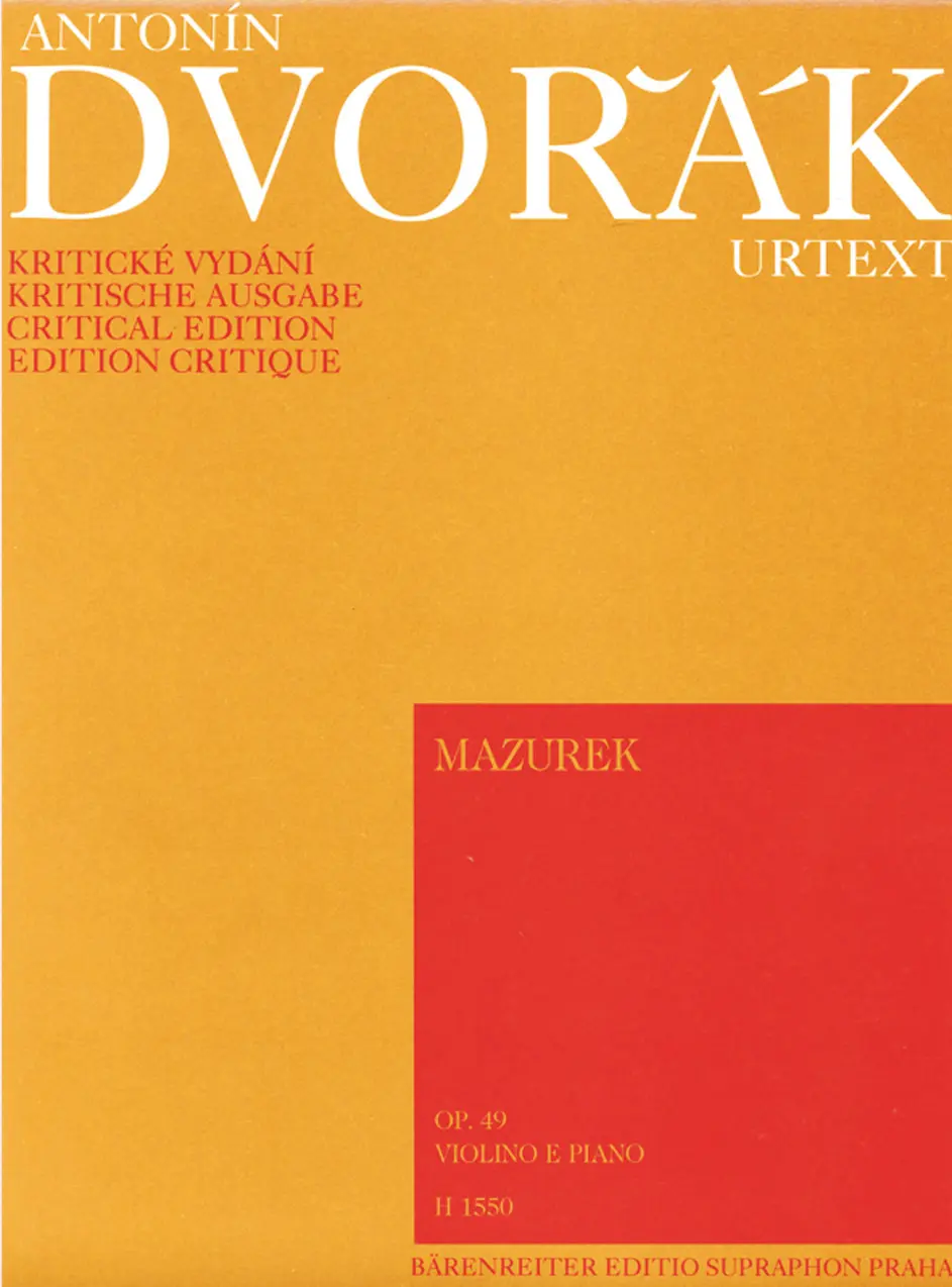 Cover: 9790260105126 | Mazurek | Antonin Leopold Dvorak | Buch + Einzelstimme(n)