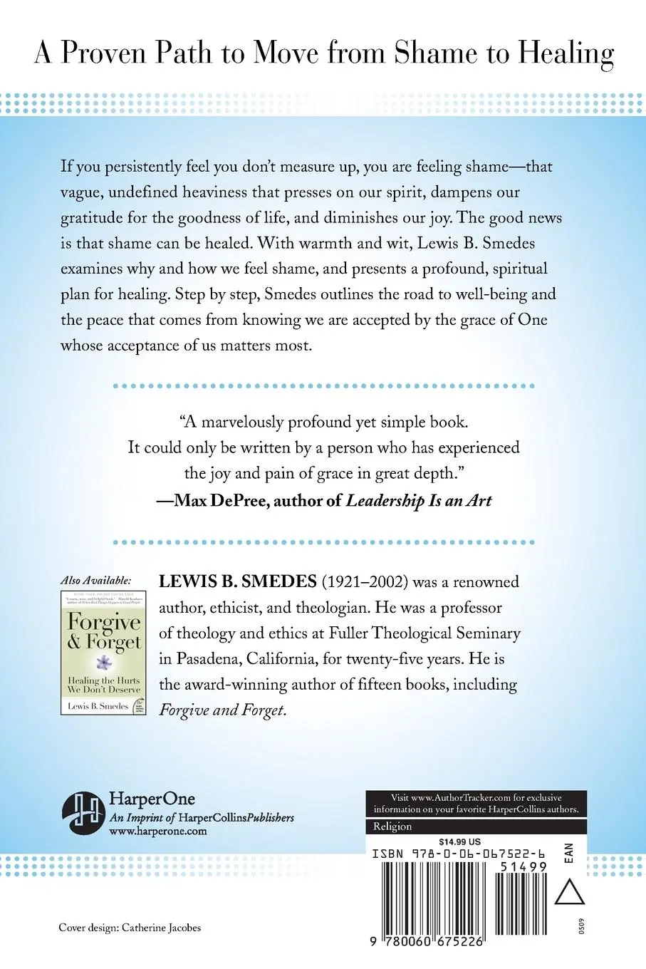 Rückseite: 9780060675226 | Shame and Grace | Healing the Shame We Don't Deserve | Lewis B Smedes