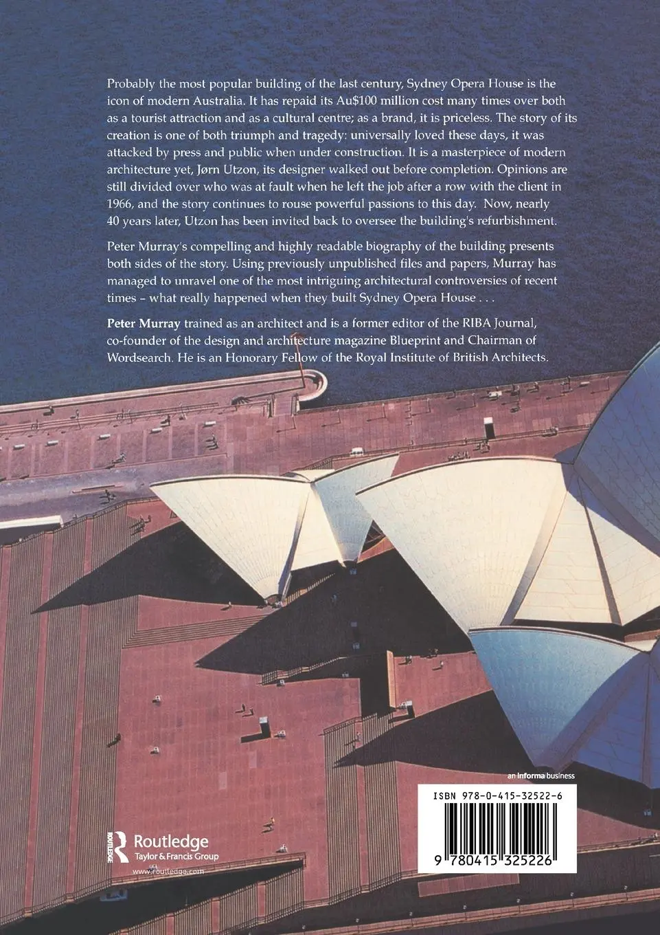 Rückseite: 9780415325226 | The Saga of Sydney Opera House | Peter Murray | Taschenbuch | Englisch