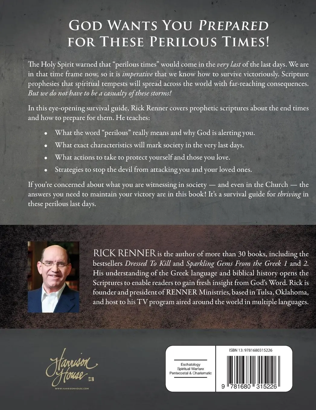 Rückseite: 9781680315226 | Last Days Survival Guide | Rick Renner | Buch | Englisch | 2020