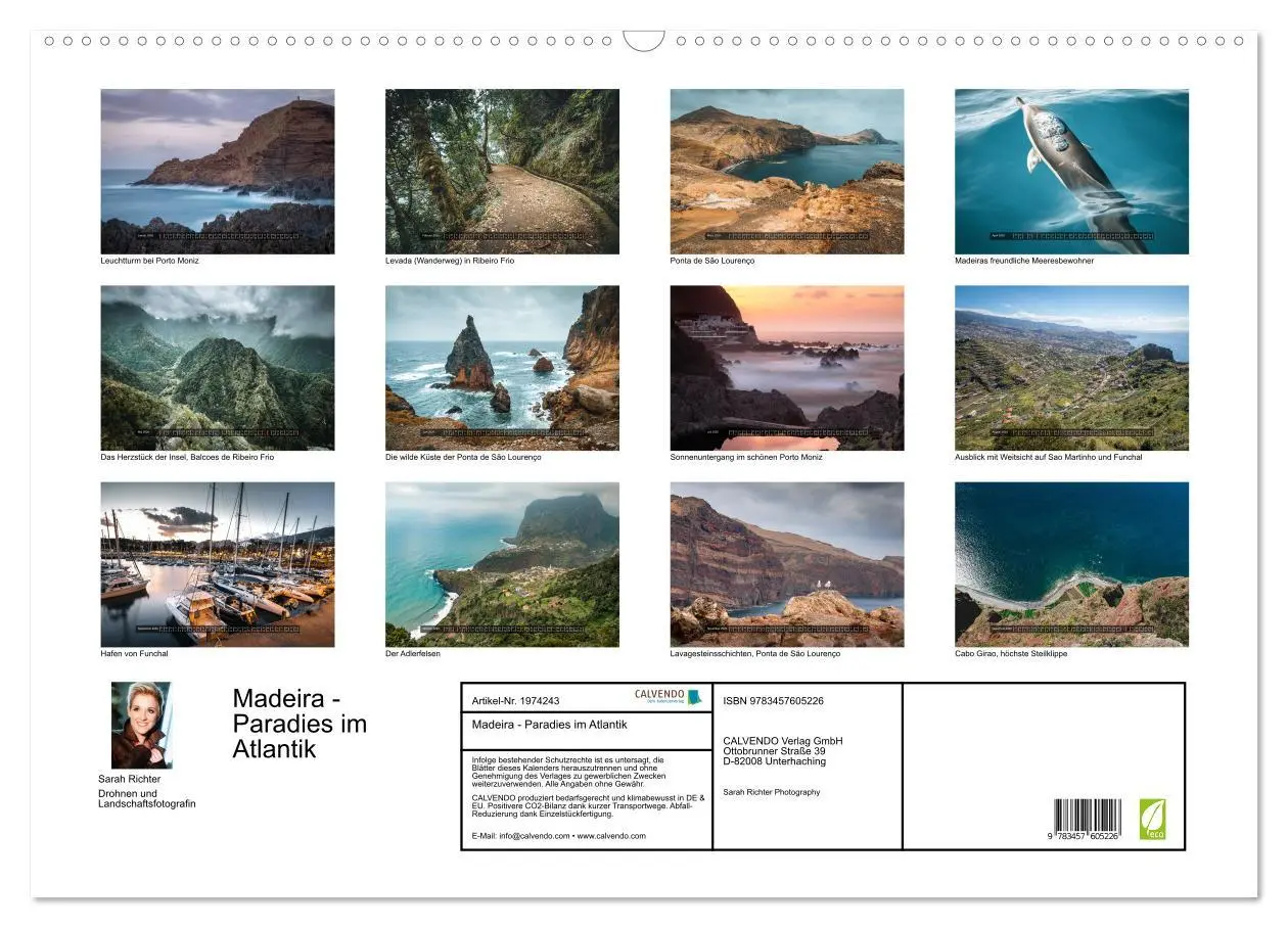 Bild: 9783457605226 | Madeira - Paradies im Atlantik (Wandkalender 2026 DIN A2 quer),...