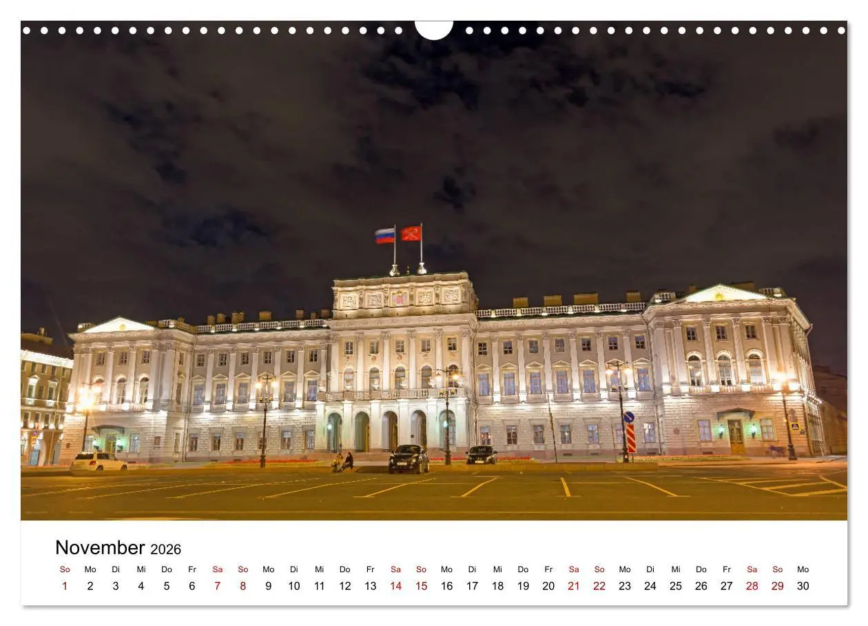 Bild: 9783457845226 | St. Petersburg bei Nacht (Wandkalender 2026 DIN A3 quer), CALVENDO...