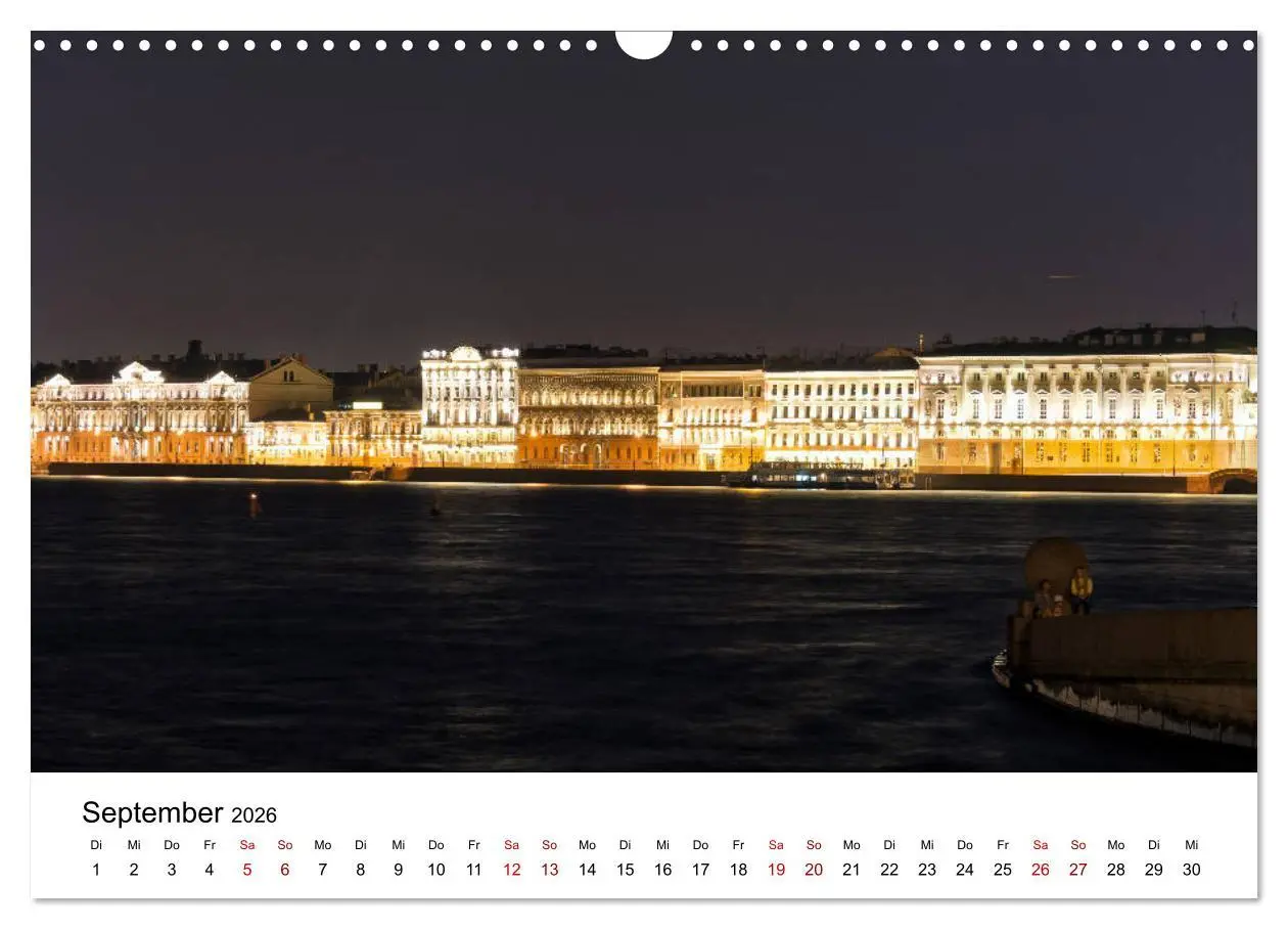 Bild: 9783457845226 | St. Petersburg bei Nacht (Wandkalender 2026 DIN A3 quer), CALVENDO...
