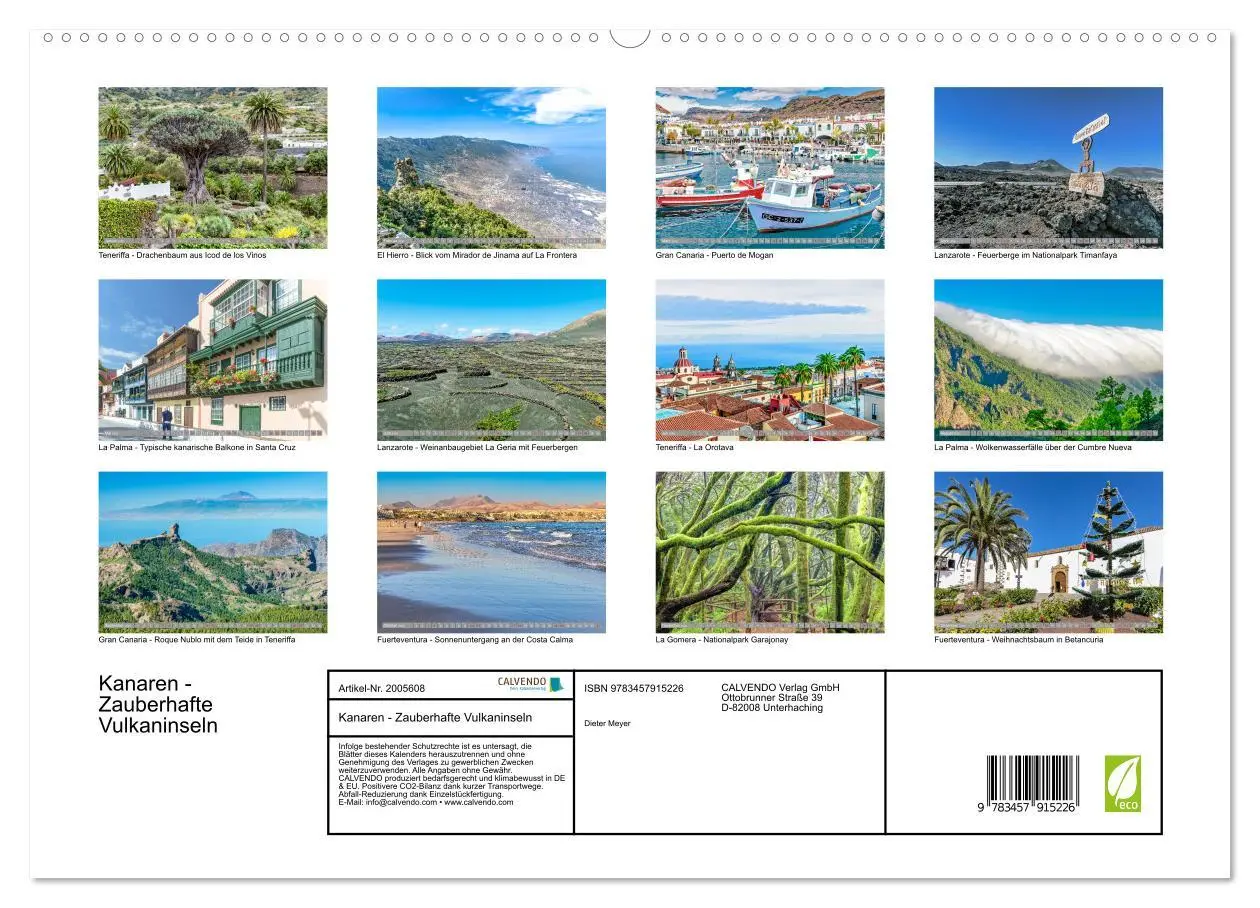 Bild: 9783457915226 | Kanaren - Zauberhafte Vulkaninseln (Wandkalender 2026 DIN A2 quer),...