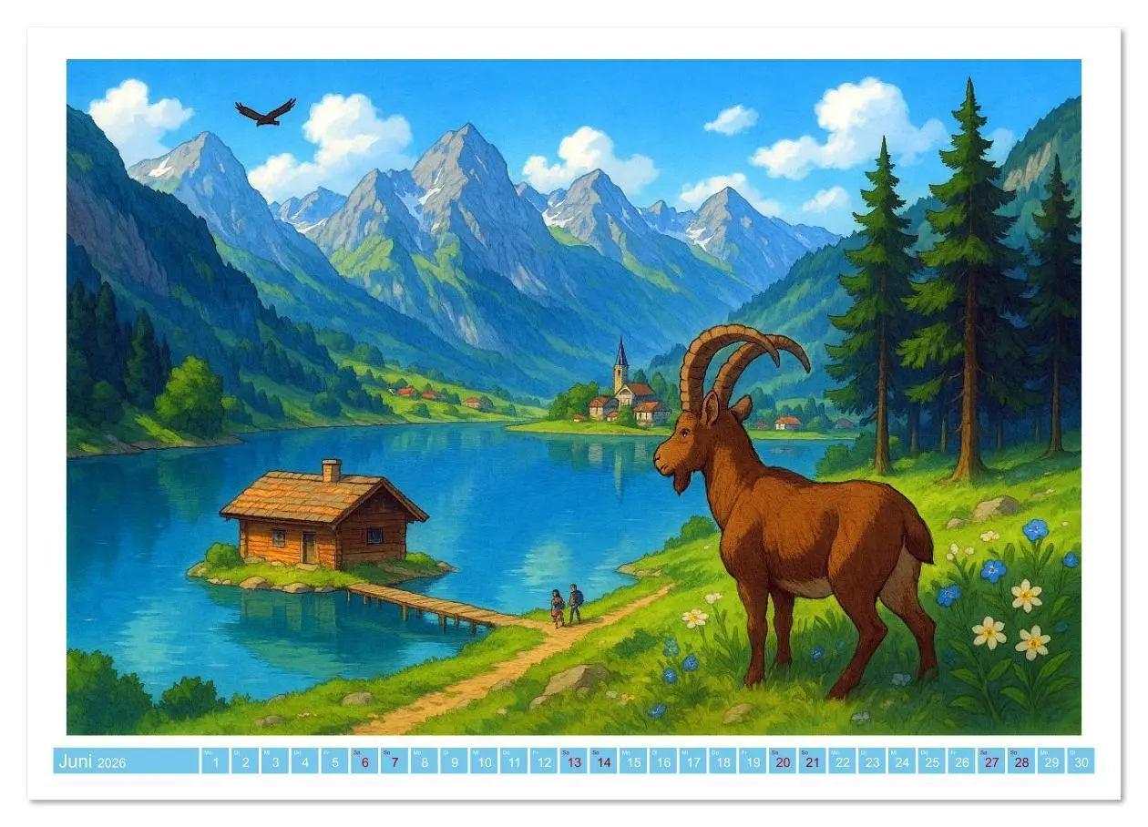 Bild: 9783516625226 | Wo Heidi gern gewesen wäre (Wandkalender 2026 DIN A3 quer),...