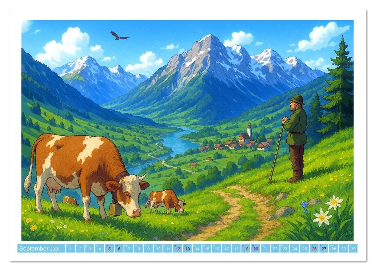 Bild: 9783516625226 | Wo Heidi gern gewesen wäre (Wandkalender 2026 DIN A3 quer),...