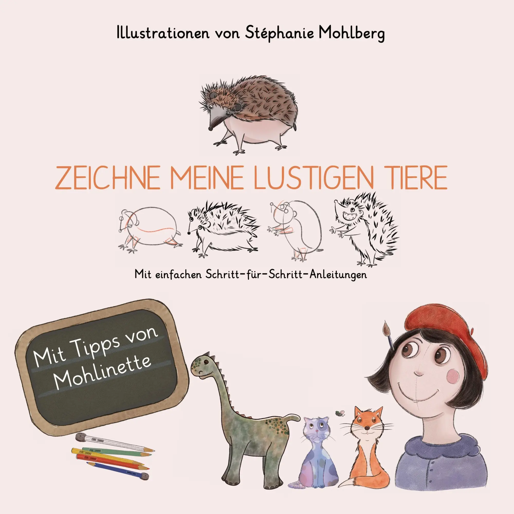 Cover: 9783695135226 | Zeichne meine lustigen Tiere | Stephanie Mohlberg | Taschenbuch | 2026