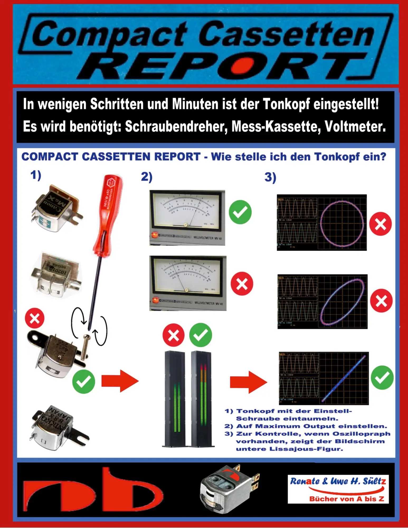 Cover: 9783734735226 | Compact Cassetten Report - Wie stelle ich den Tonkopf ein? | Buch