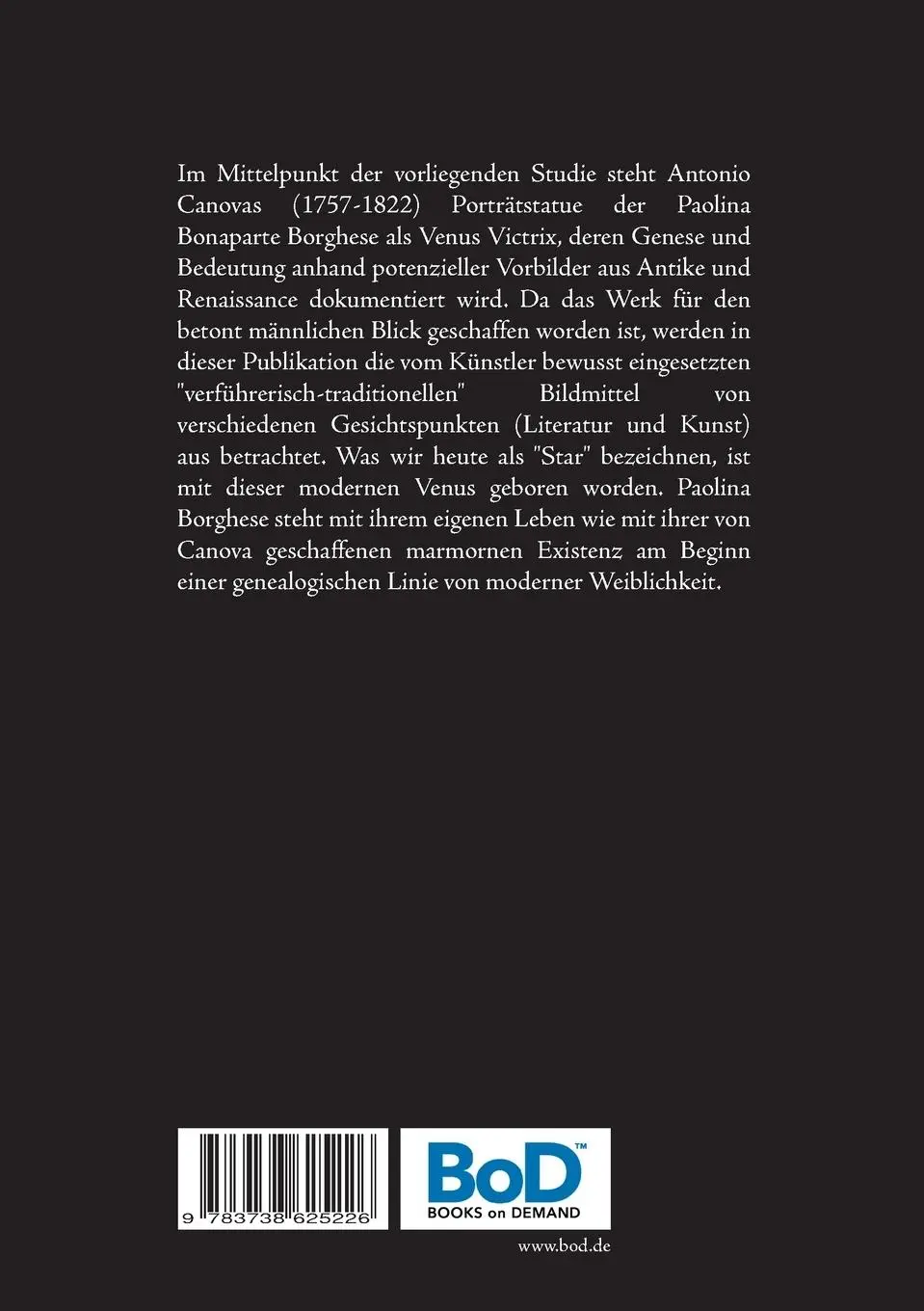 Rückseite: 9783738625226 | Die Geburt der modernen Venus | Maria Anna Flecken | Taschenbuch