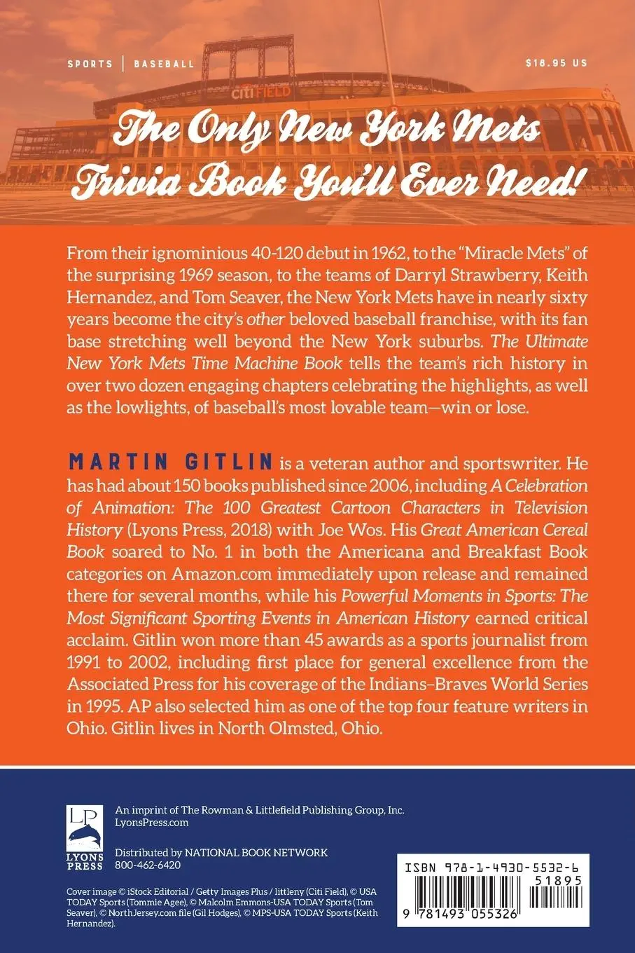 Rückseite: 9781493055326 | The Ultimate New York Mets Time Machine Book | Martin Gitlin | Buch