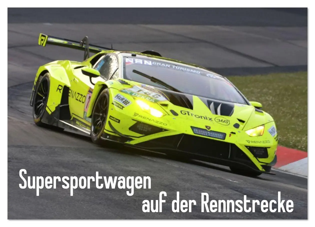 Cover: 9783516165326 | Supersportwagen auf der Rennstrecke (Wandkalender 2026 DIN A4...