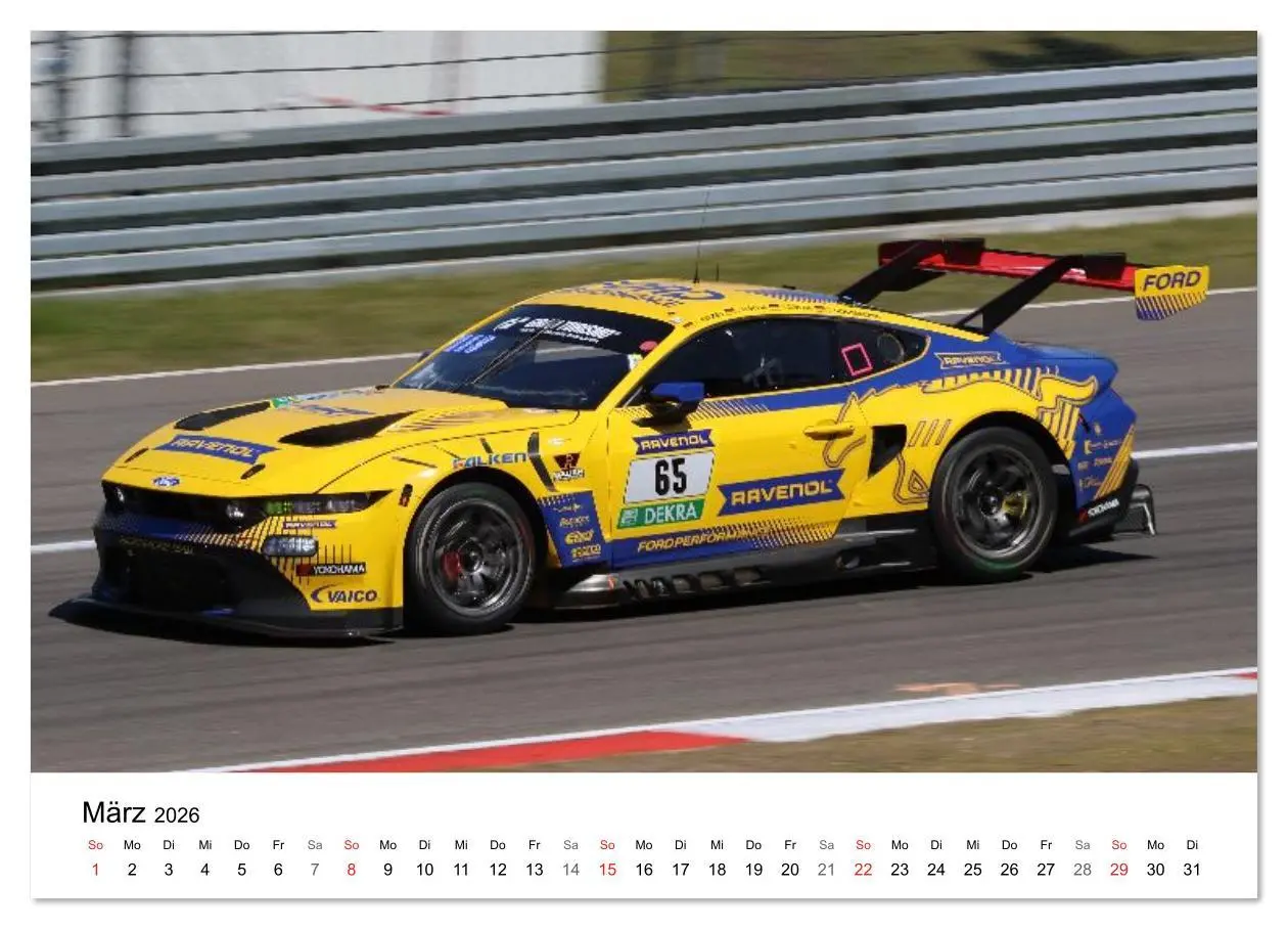 Bild: 9783516165326 | Supersportwagen auf der Rennstrecke (Wandkalender 2026 DIN A4...