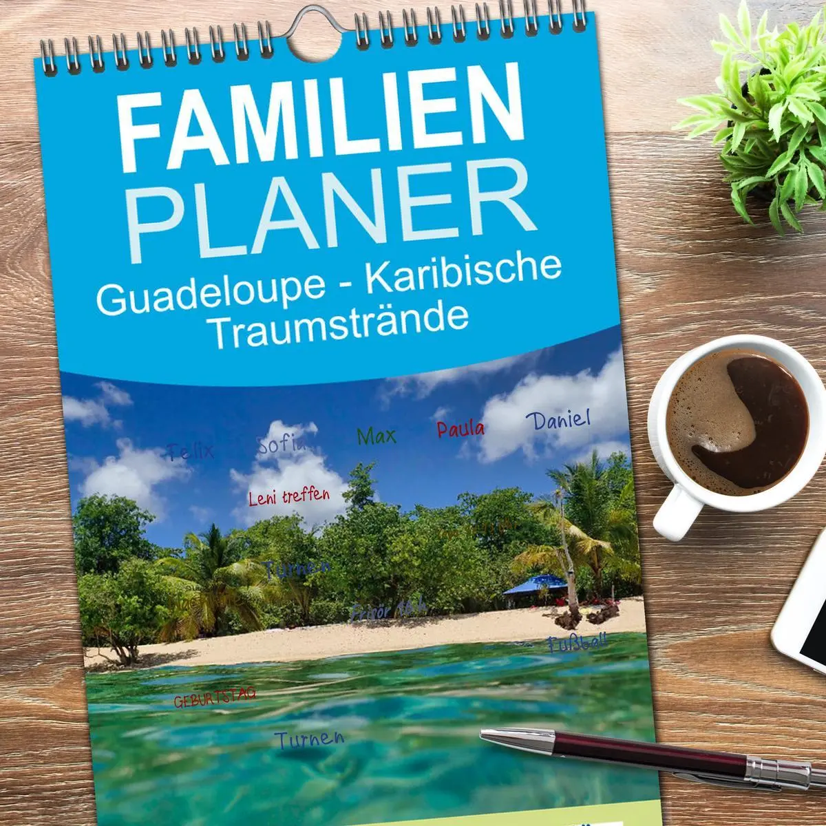 Bild: 9783516615326 | Familienplaner 2026 - Guadeloupe - Karibische Traumstrände mit 5...