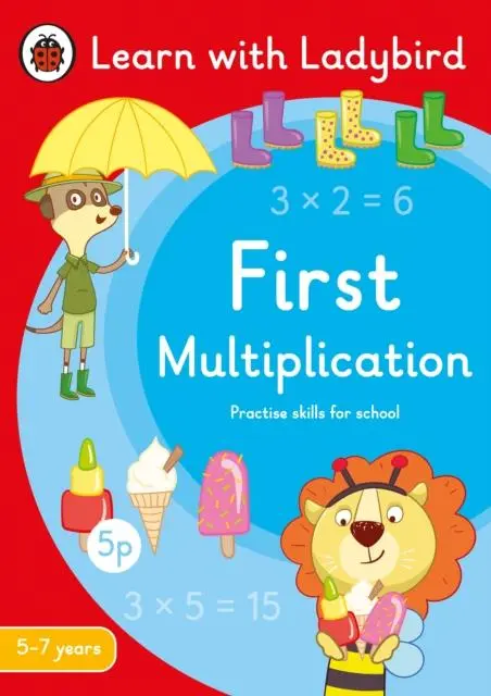 Cover: 9780241515426 | First Multiplication: A Learn with Ladybird Activity Book 5-7 years