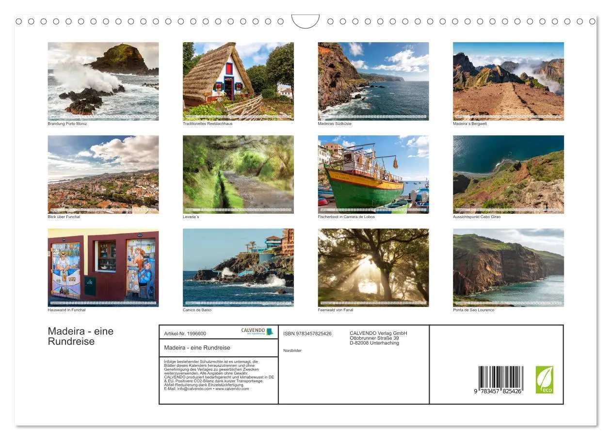 Bild: 9783457825426 | Madeira - eine Rundreise (Wandkalender 2026 DIN A3 quer), CALVENDO...