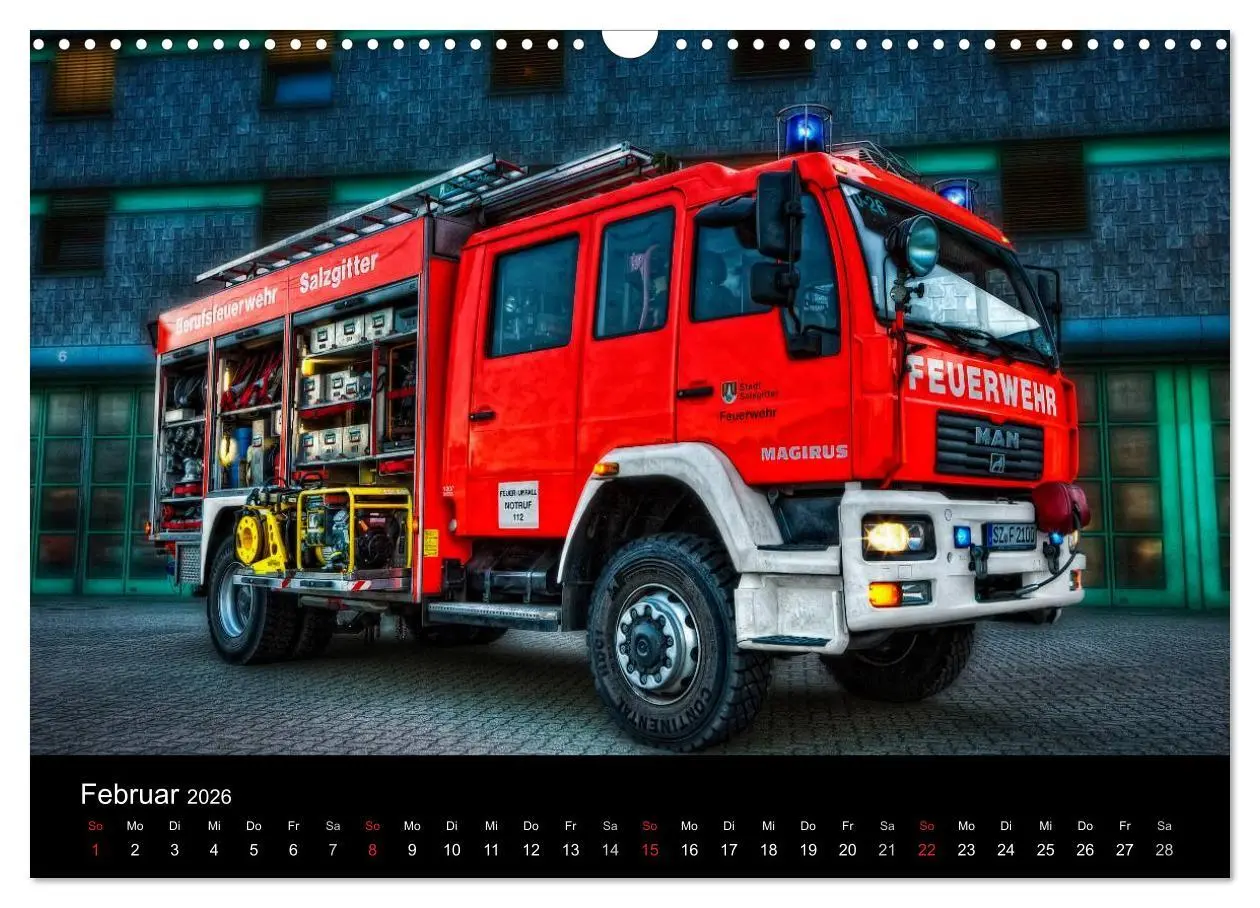 Bild: 9783516155426 | Berufsfeuerwehr Salzgitter (Wandkalender 2026 DIN A3 quer),...