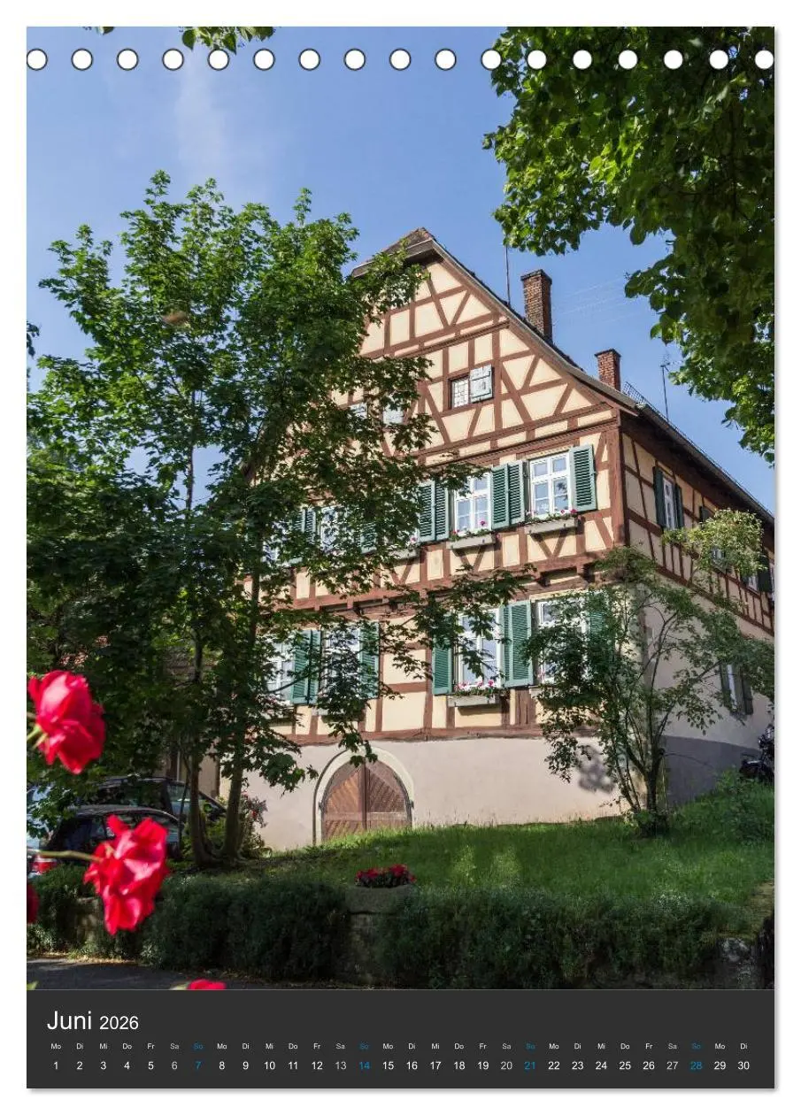 Bild: 9783516465426 | Strümpfelbach - Fachwerkhäuser (Tischkalender 2026 DIN A5 hoch),...
