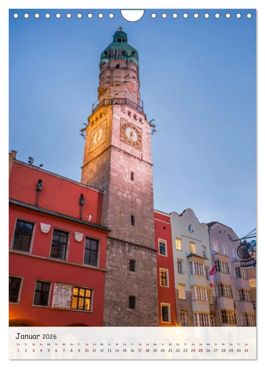 Bild: 9783516605426 | Innsbruck - Zwischen Gassen und Geschichte (Wandkalender 2026 DIN...