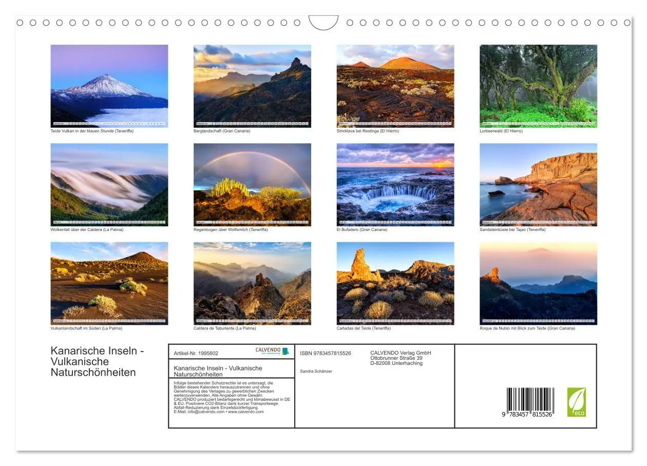 Bild: 9783457815526 | Kanarische Inseln - Vulkanische Naturschönheiten (Wandkalender 2026...