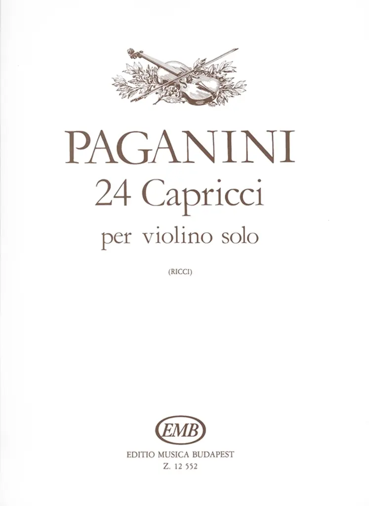 Cover: 9790080125526 | 24 capricci per violino solo op. 1 | Nicolò Paganini | Buch | 1984