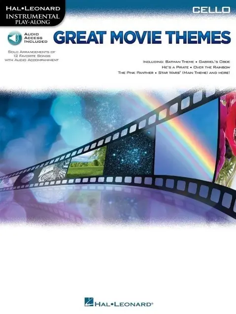 Cover: 9781495005626 | Great Movie Themes - Instrumental Play-Along for Cello Book/Online...