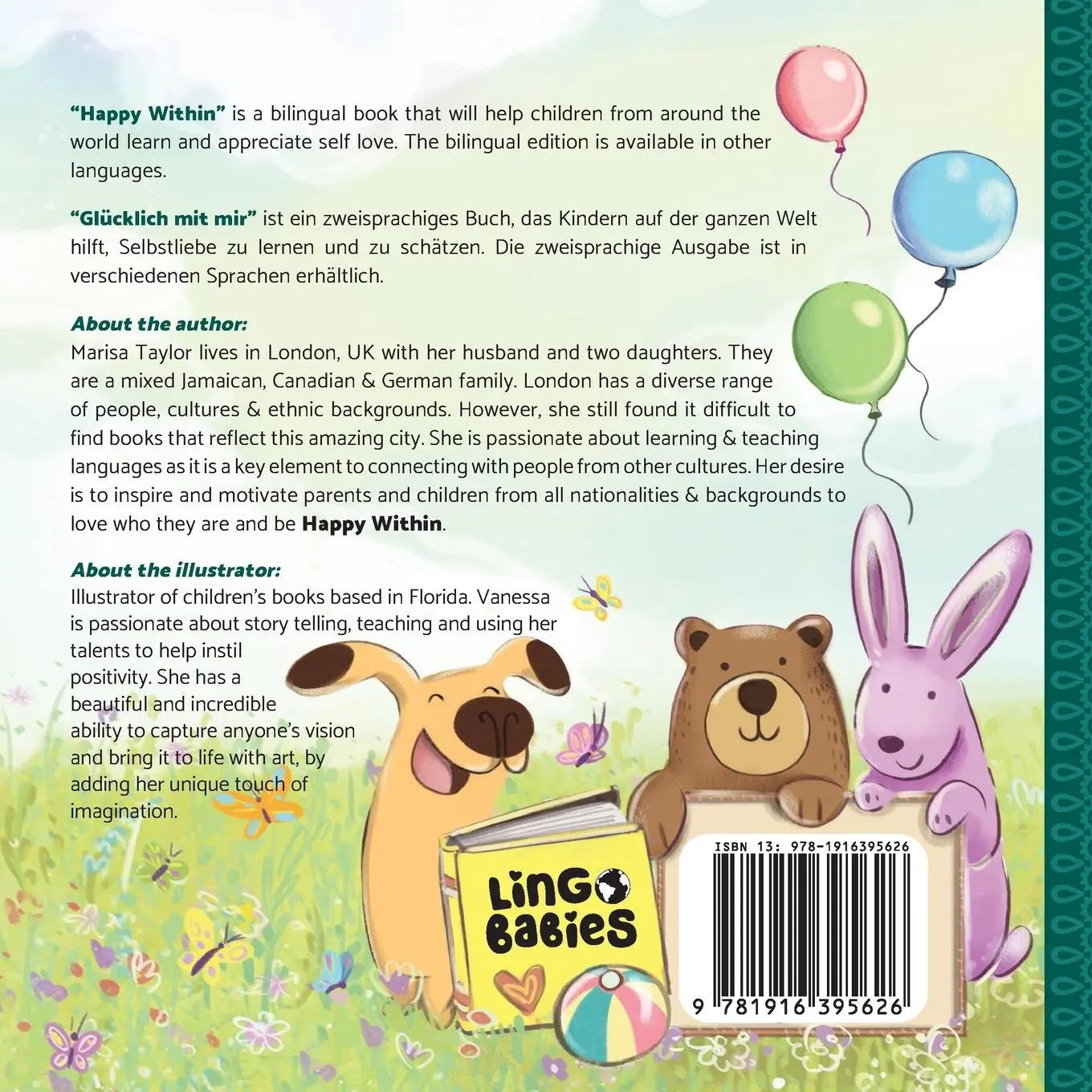 Rückseite: 9781916395626 | Happy Within / Glücklich mit mir | Marisa J Taylor | Taschenbuch