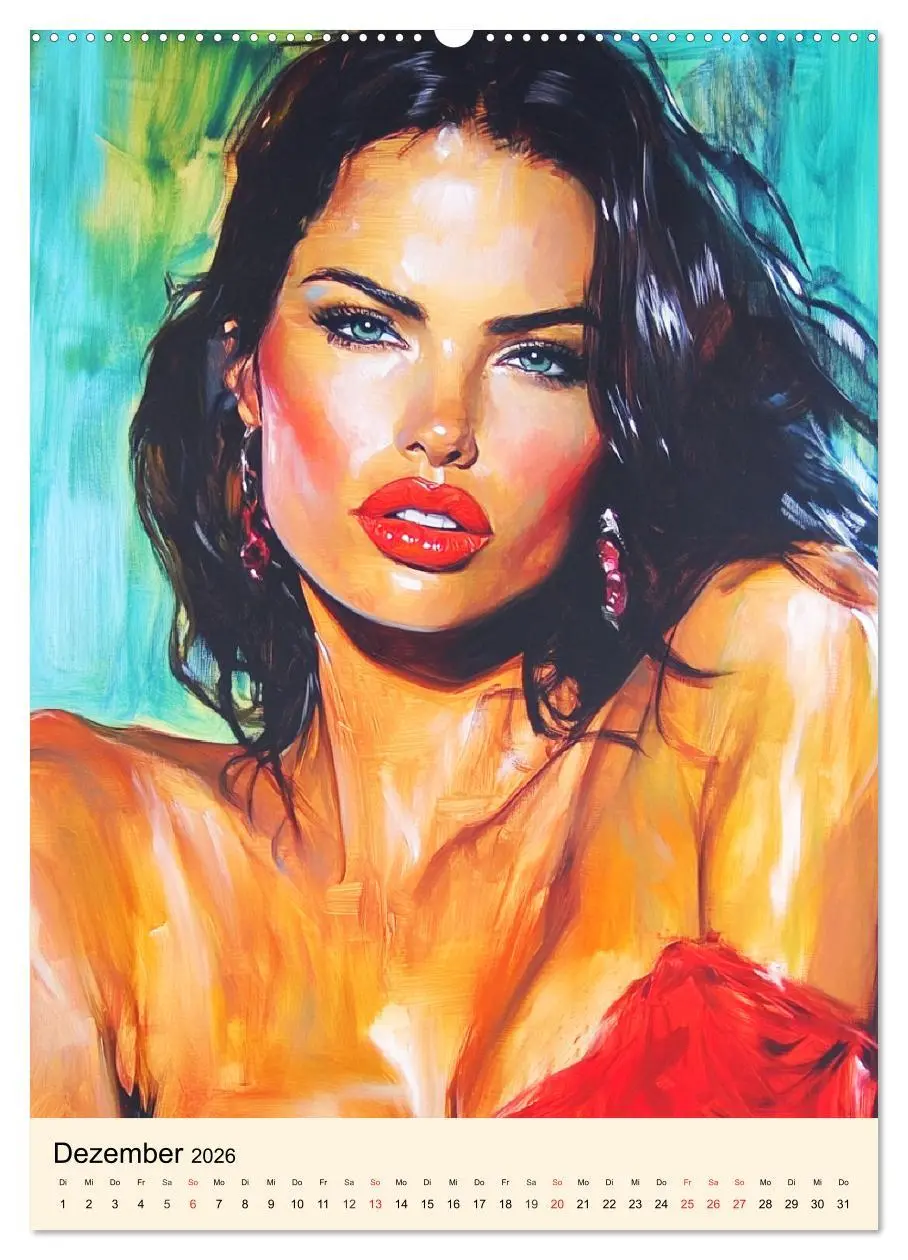 Bild: 9783457285626 | Frauengesichter. Moderne Portraits in Öloptik (Wandkalender 2026...