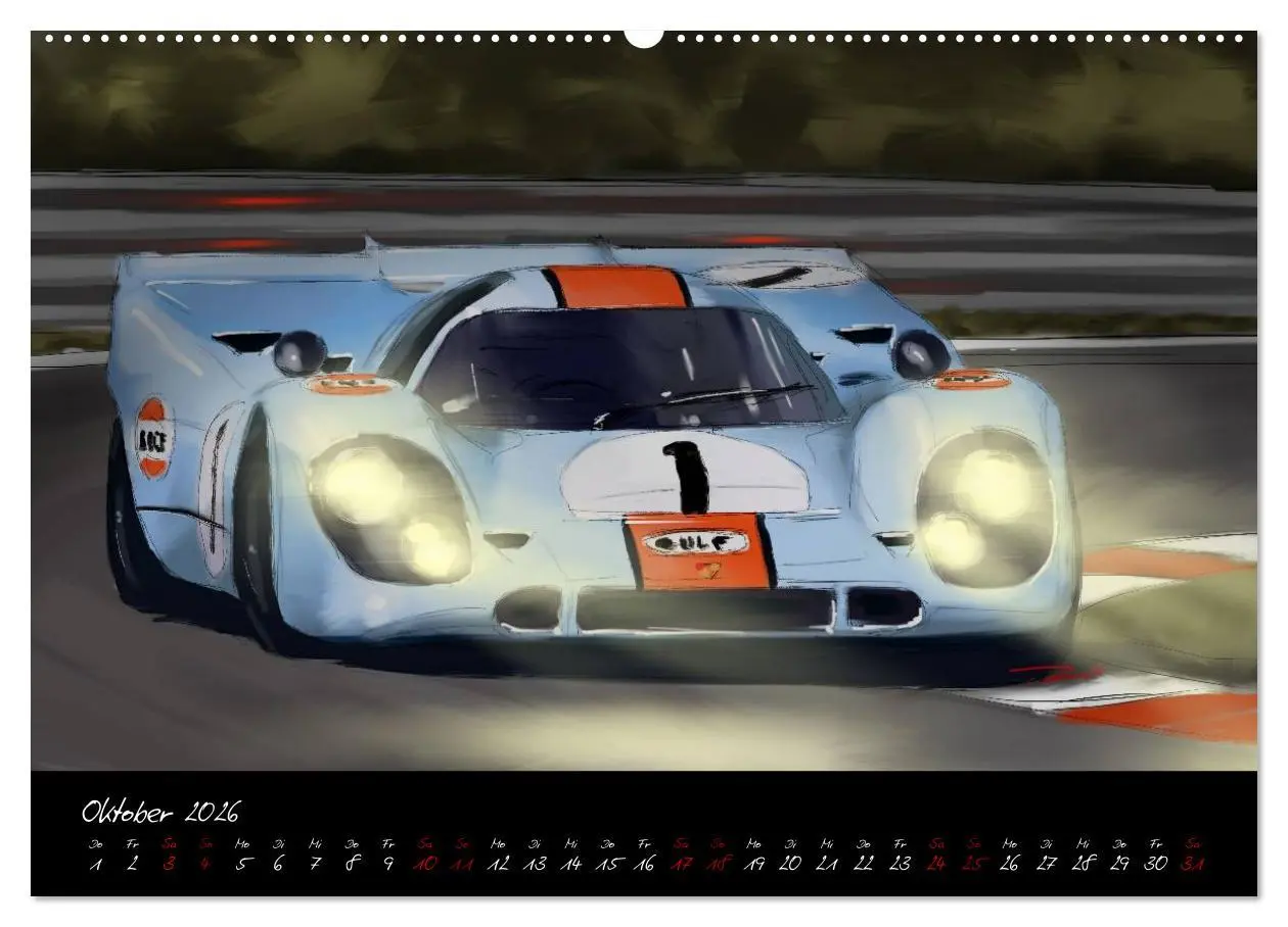Bild: 9783457665626 | Sportwagen Klassiker Kunst (Wandkalender 2026 DIN A2 quer),...