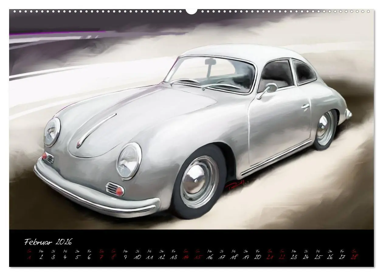Bild: 9783457665626 | Sportwagen Klassiker Kunst (Wandkalender 2026 DIN A2 quer),...