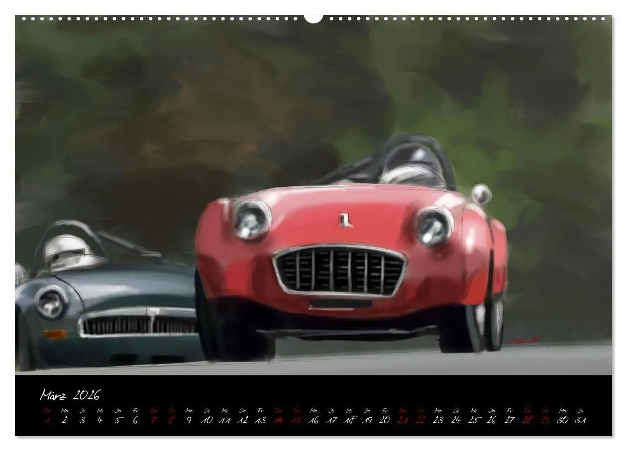 Bild: 9783457665626 | Sportwagen Klassiker Kunst (Wandkalender 2026 DIN A2 quer),...