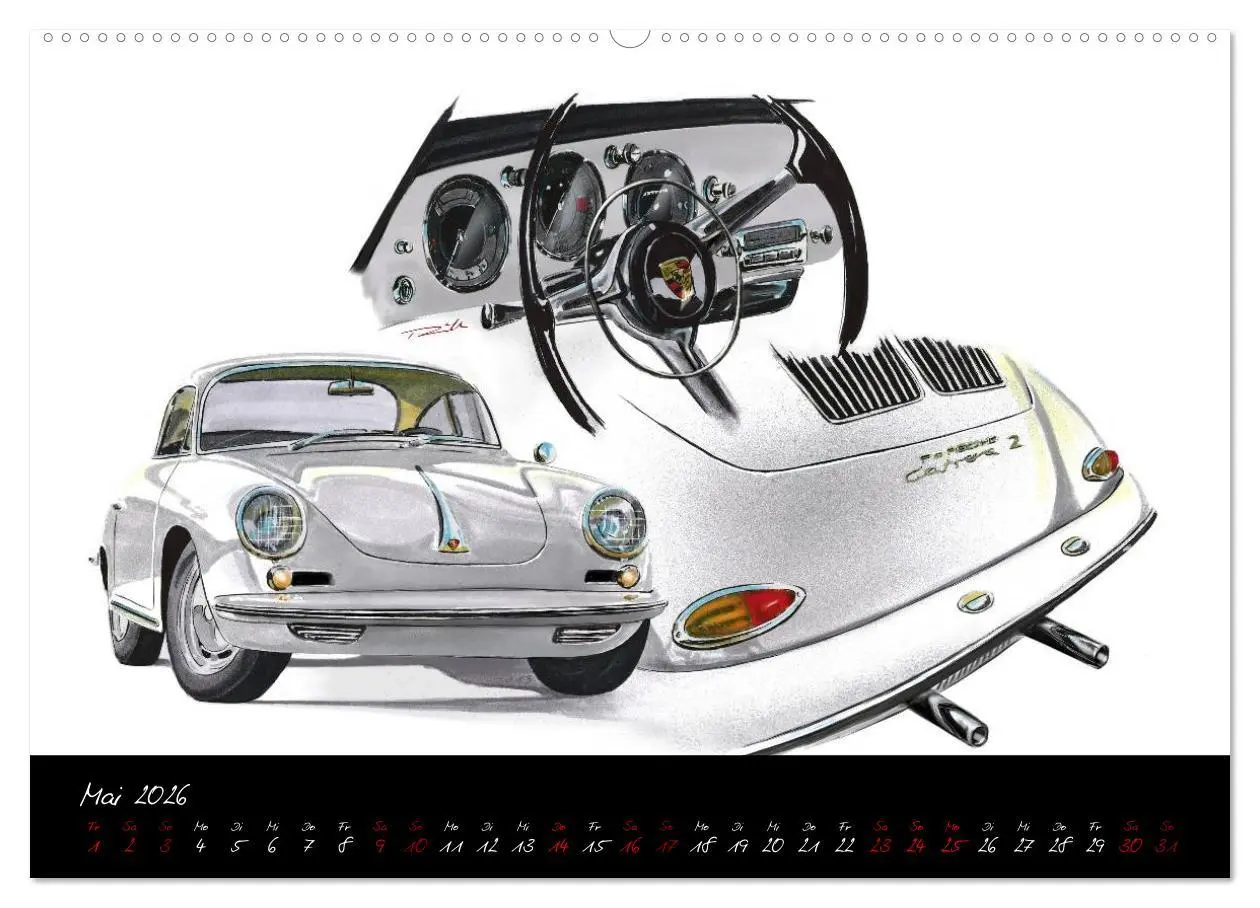 Bild: 9783457665626 | Sportwagen Klassiker Kunst (Wandkalender 2026 DIN A2 quer),...